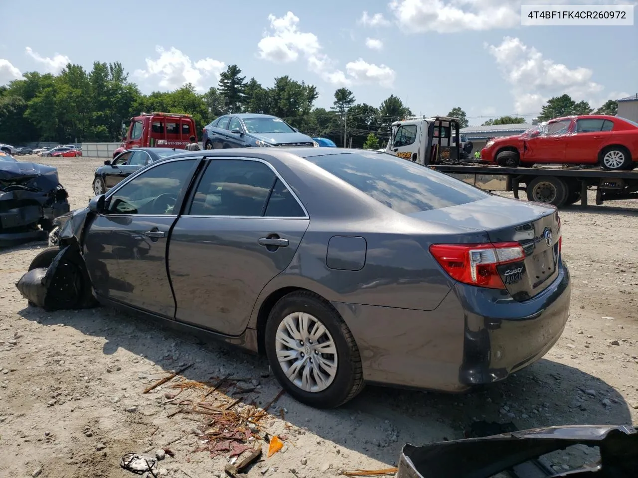 2012 Toyota Camry Base VIN: 4T4BF1FK4CR260972 Lot: 65929264