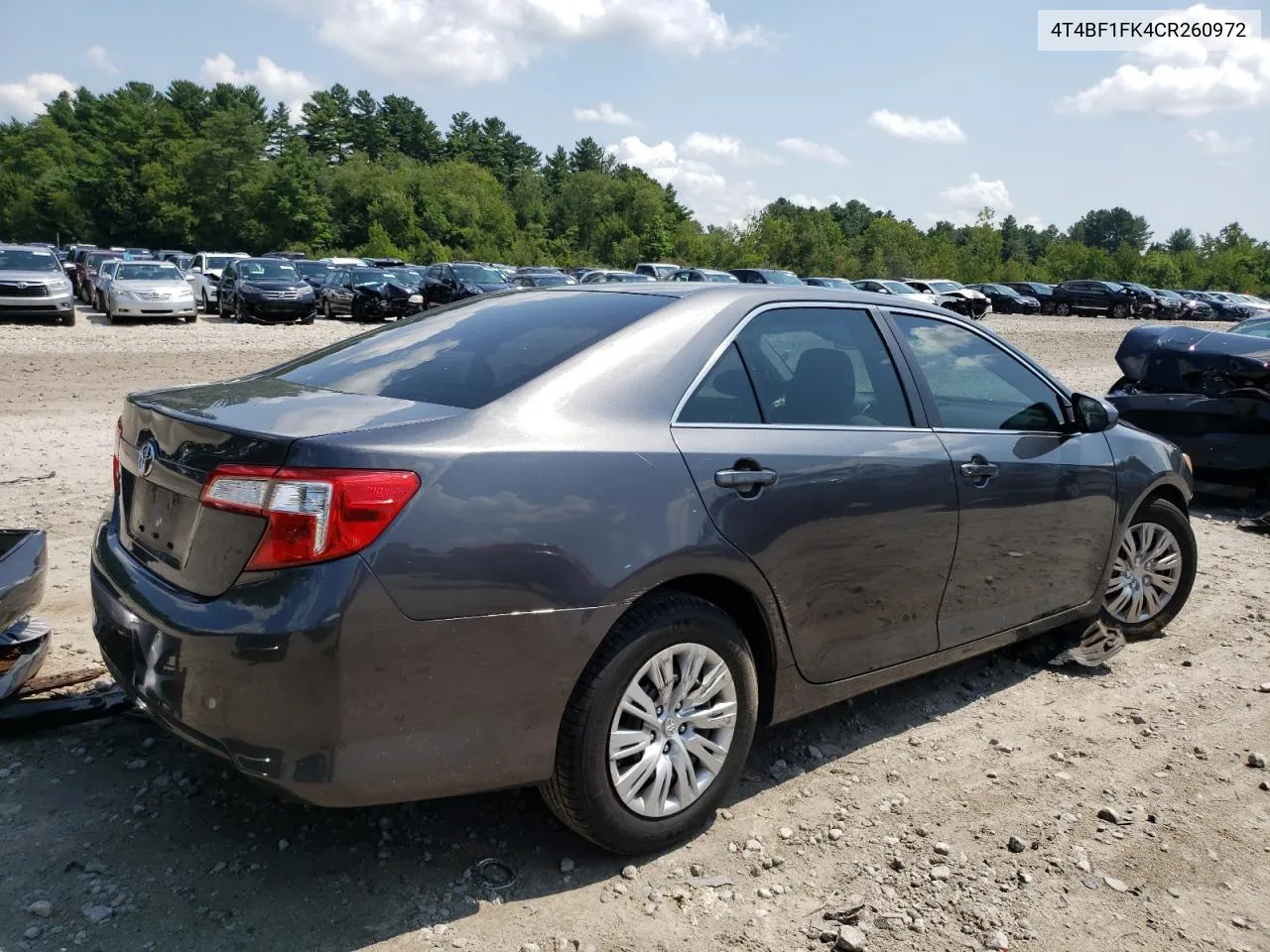 2012 Toyota Camry Base VIN: 4T4BF1FK4CR260972 Lot: 65929264