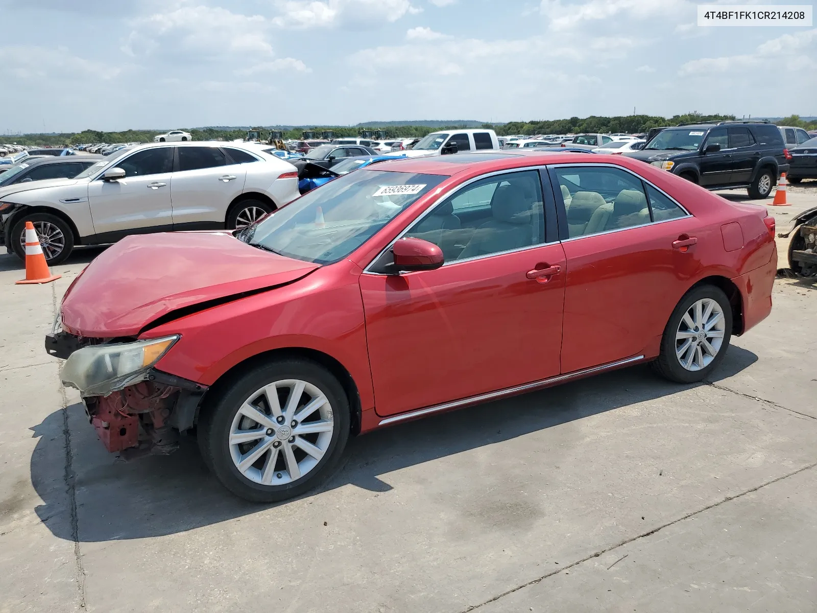 2012 Toyota Camry Base VIN: 4T4BF1FK1CR214208 Lot: 65936974