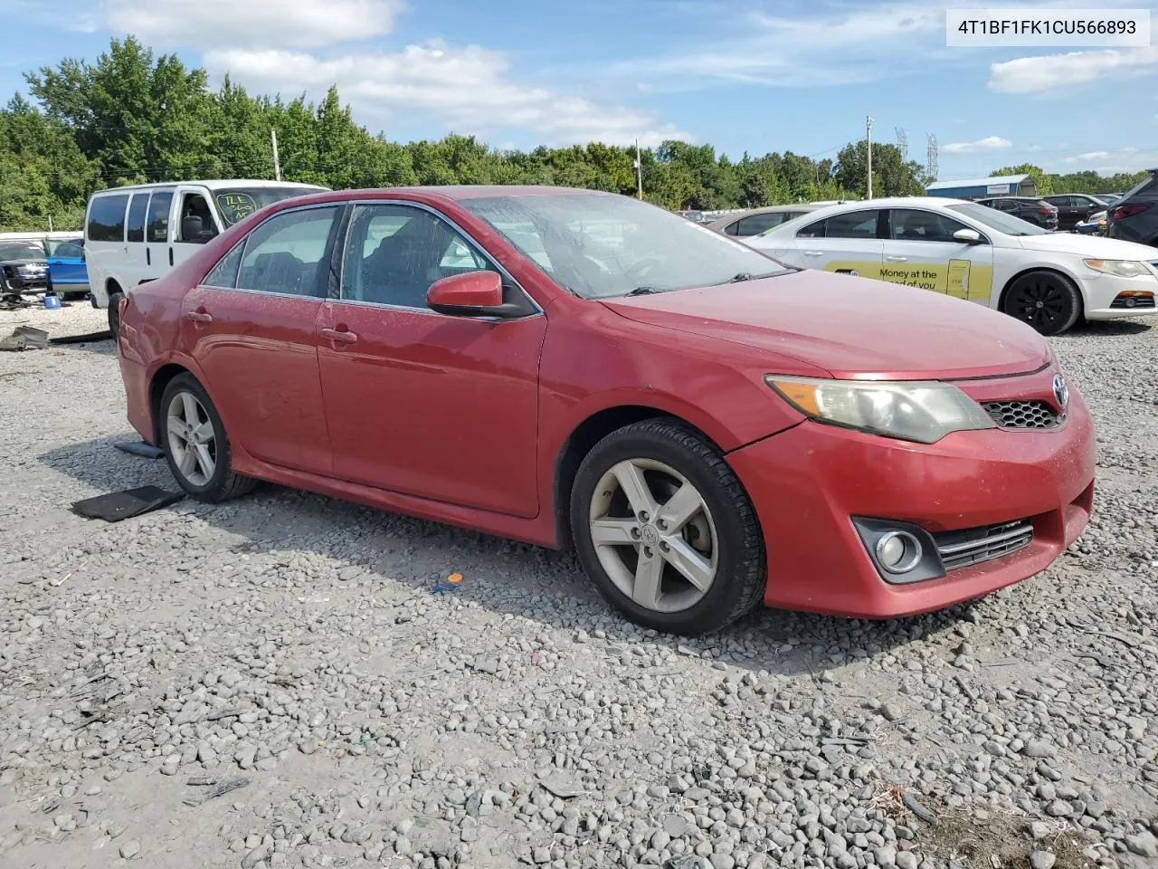 2012 Toyota Camry Base VIN: 4T1BF1FK1CU566893 Lot: 66325144