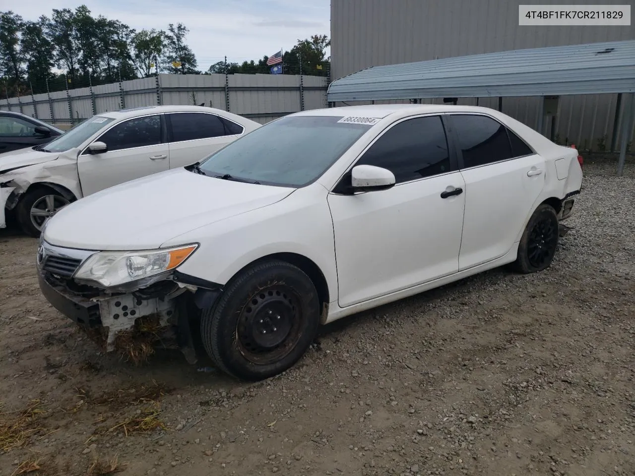 2012 Toyota Camry Base VIN: 4T4BF1FK7CR211829 Lot: 66330064