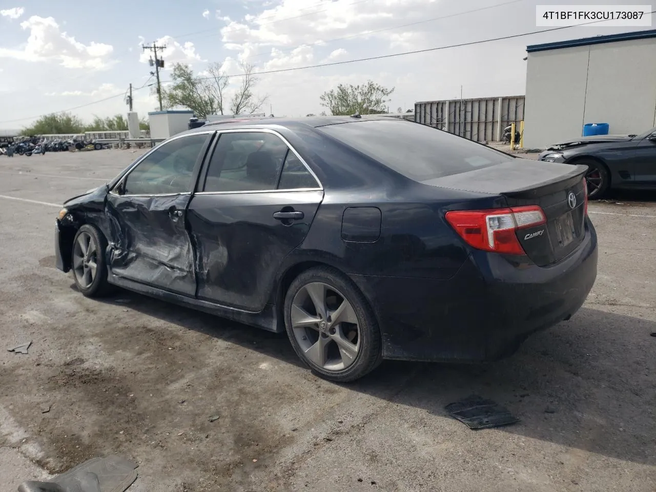 2012 Toyota Camry Base VIN: 4T1BF1FK3CU173087 Lot: 67188694