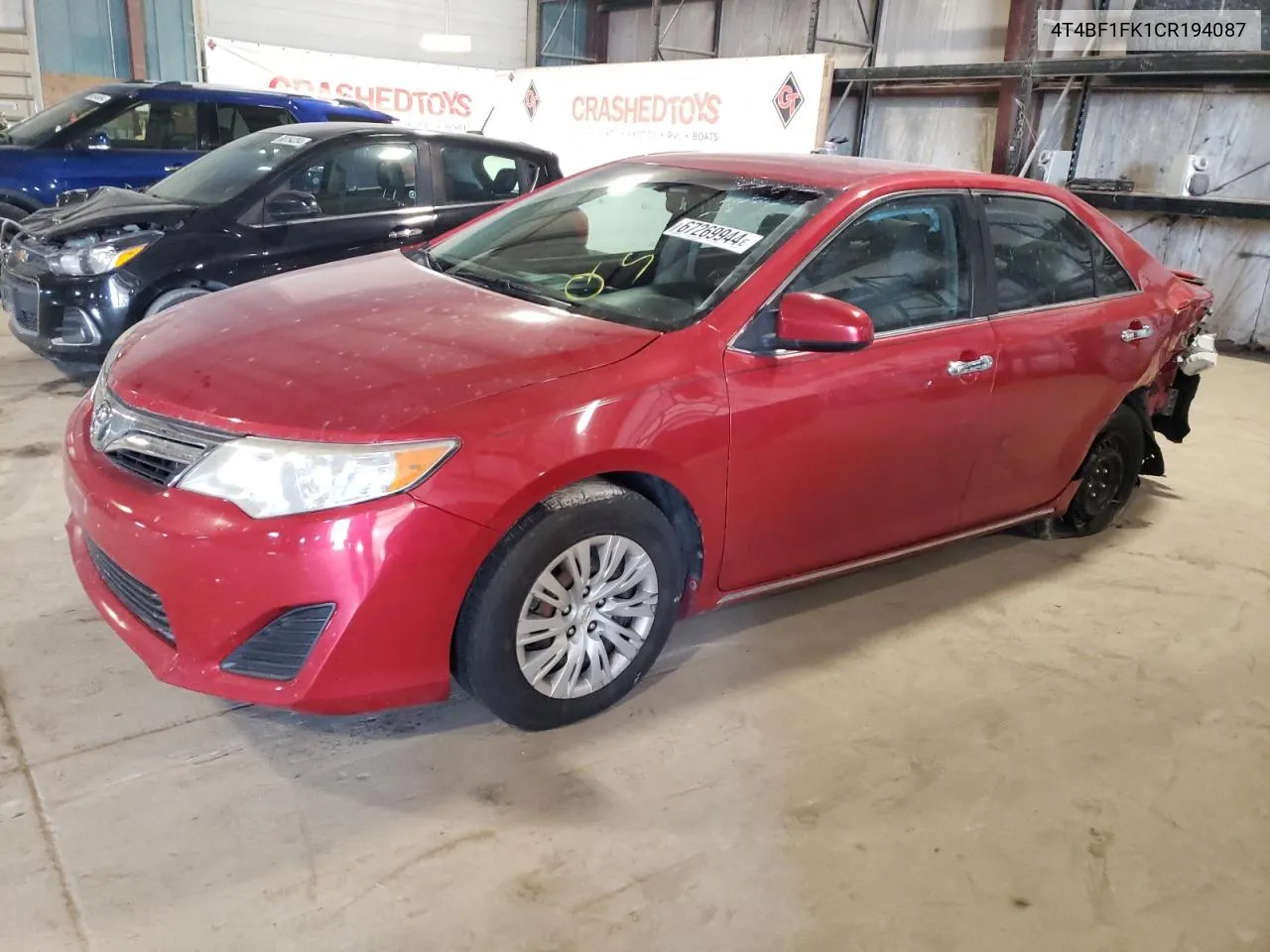 2012 Toyota Camry Base VIN: 4T4BF1FK1CR194087 Lot: 67269944