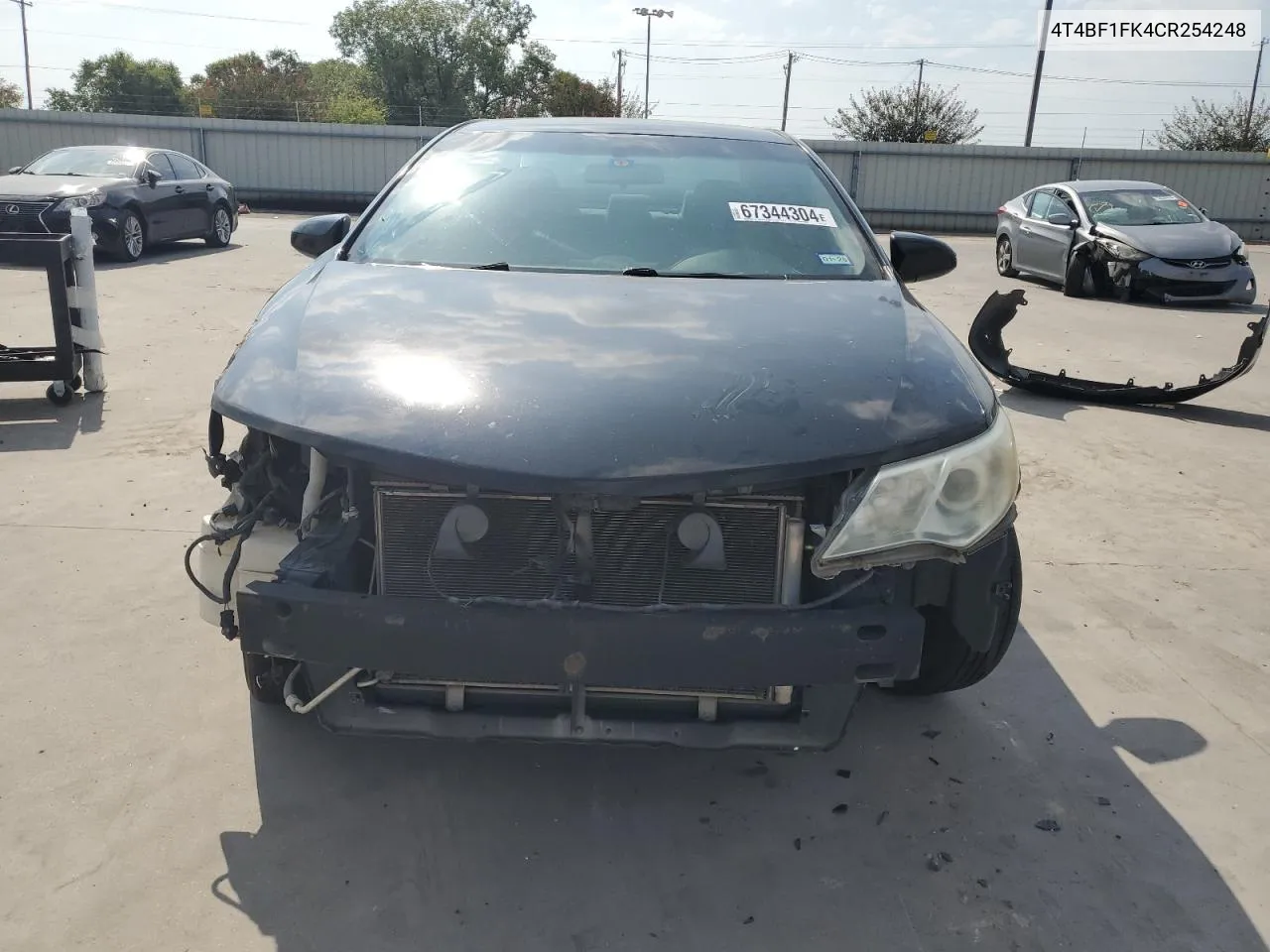 2012 Toyota Camry Base VIN: 4T4BF1FK4CR254248 Lot: 67344304