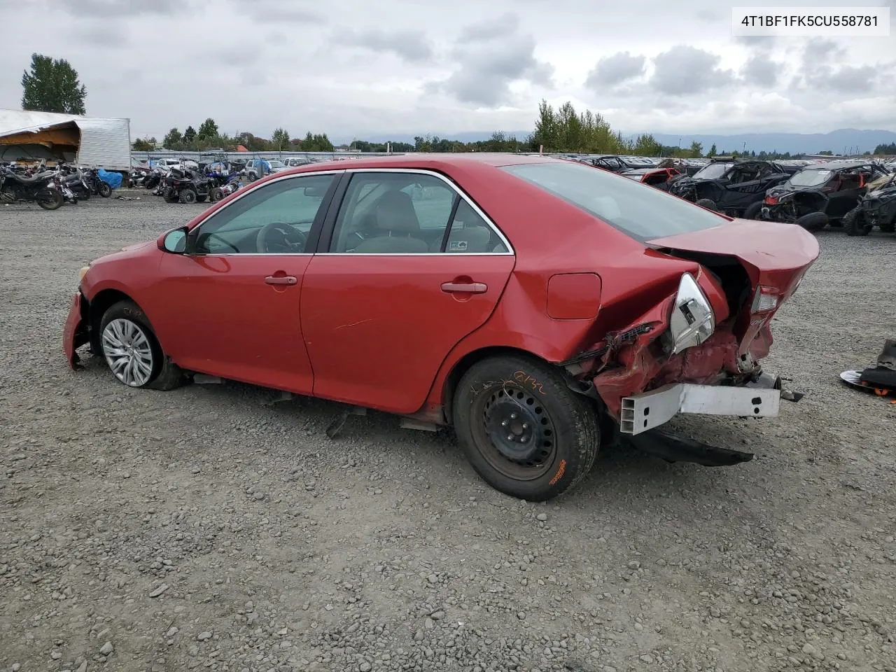 2012 Toyota Camry Base VIN: 4T1BF1FK5CU558781 Lot: 67518484