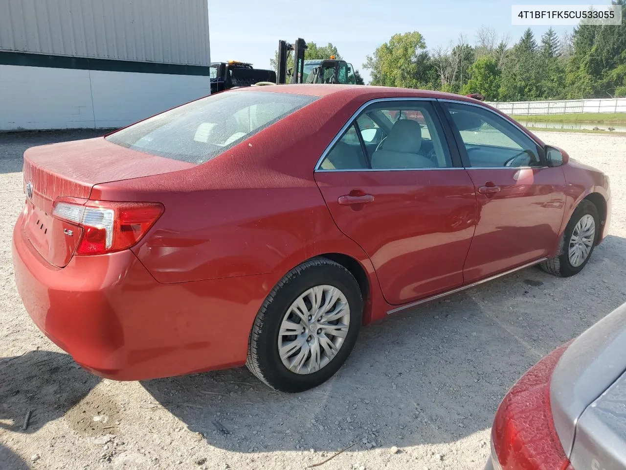 2012 Toyota Camry Base VIN: 4T1BF1FK5CU533055 Lot: 67518834