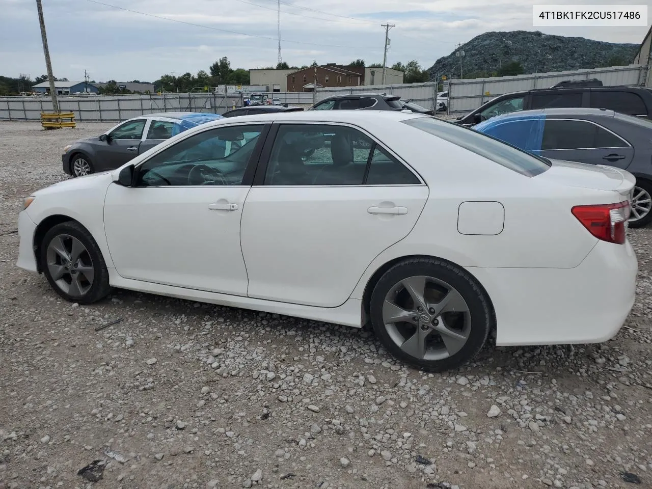 2012 Toyota Camry Se VIN: 4T1BK1FK2CU517486 Lot: 67651694