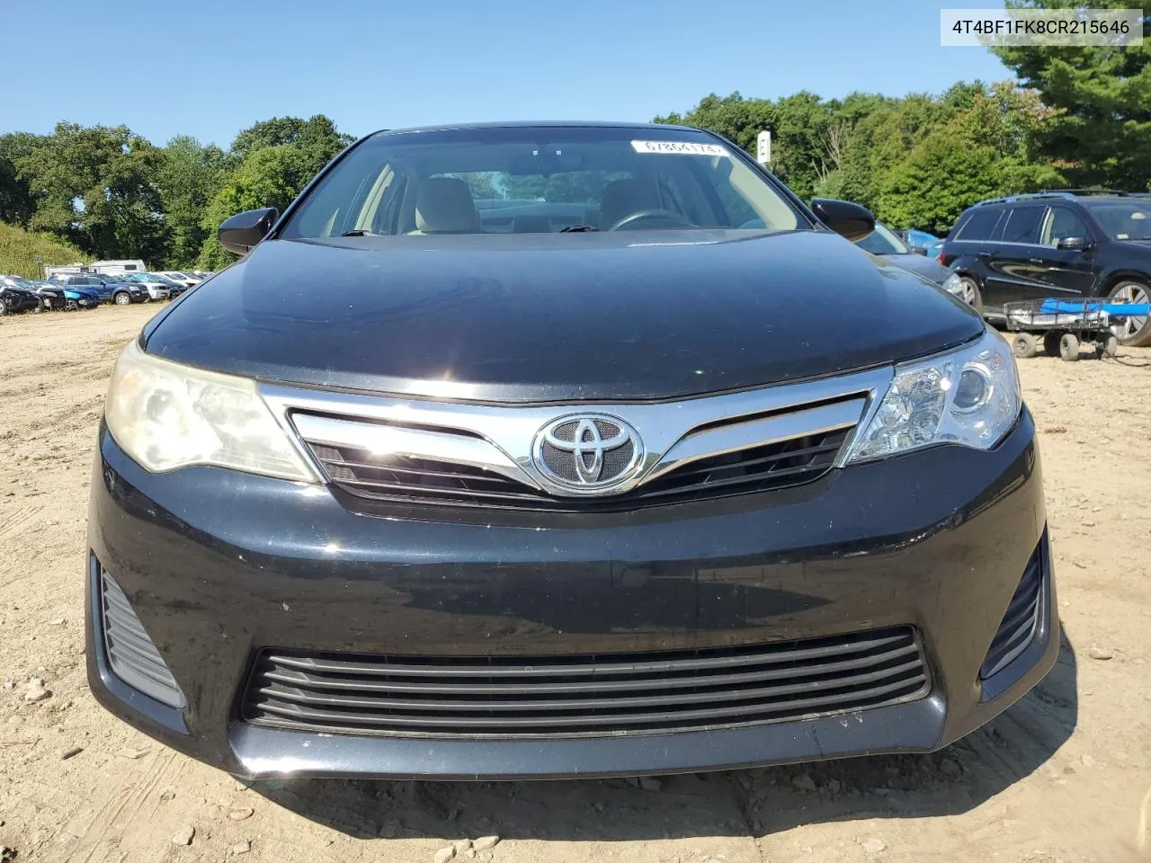 2012 Toyota Camry Base VIN: 4T4BF1FK8CR215646 Lot: 67864174