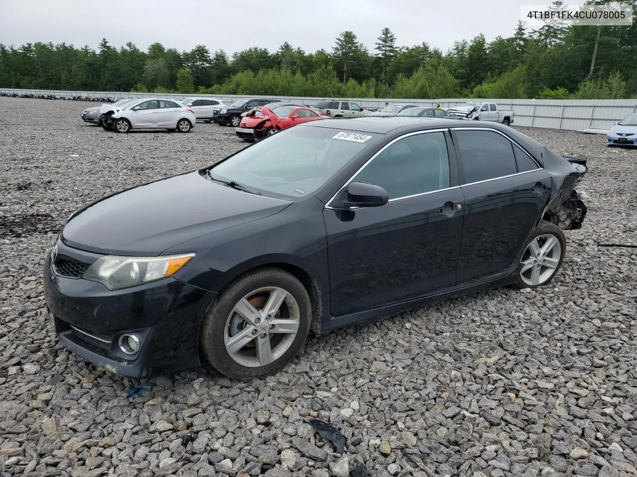 2012 Toyota Camry Base VIN: 4T1BF1FK4CU078005 Lot: 67871454