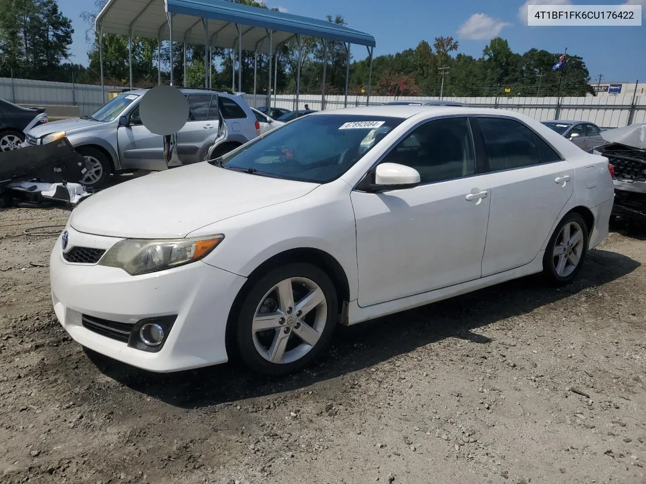 2012 Toyota Camry Base VIN: 4T1BF1FK6CU176422 Lot: 67892084