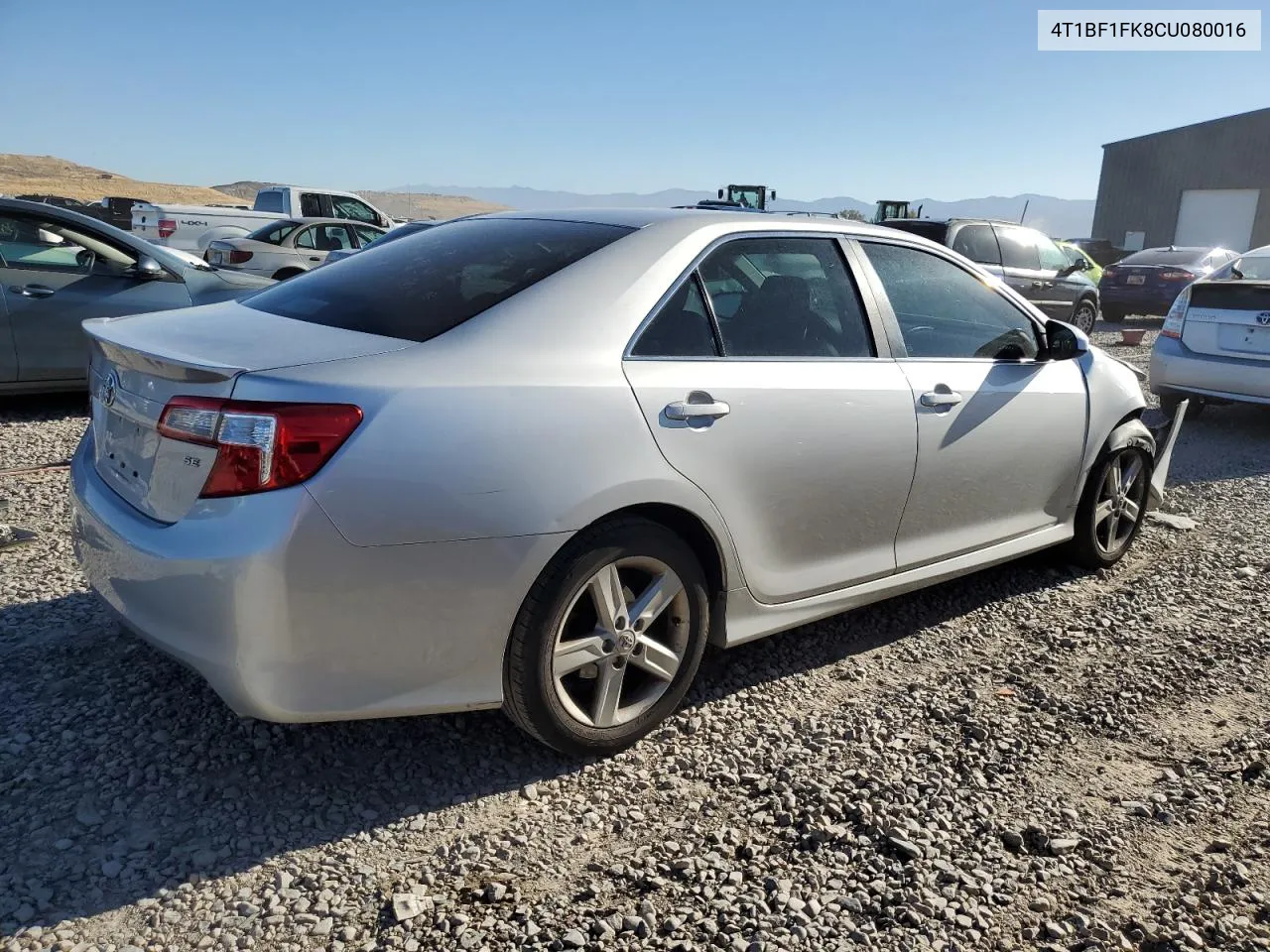 2012 Toyota Camry Base VIN: 4T1BF1FK8CU080016 Lot: 67897424