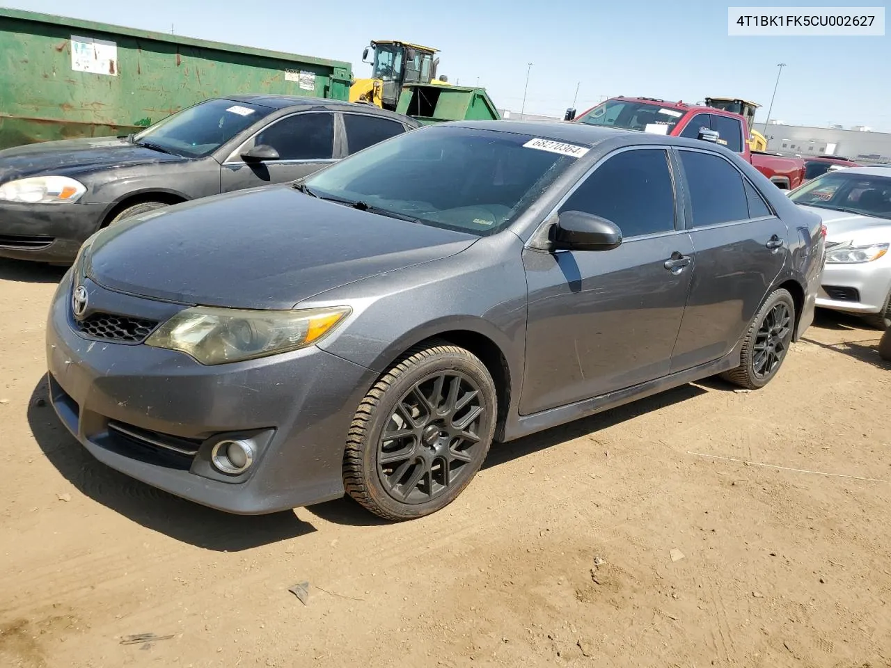 2012 Toyota Camry Se VIN: 4T1BK1FK5CU002627 Lot: 68270364