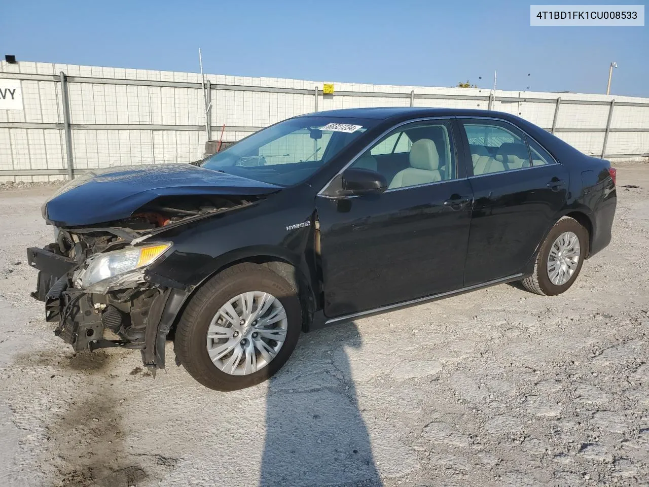 2012 Toyota Camry Hybrid VIN: 4T1BD1FK1CU008533 Lot: 68327234