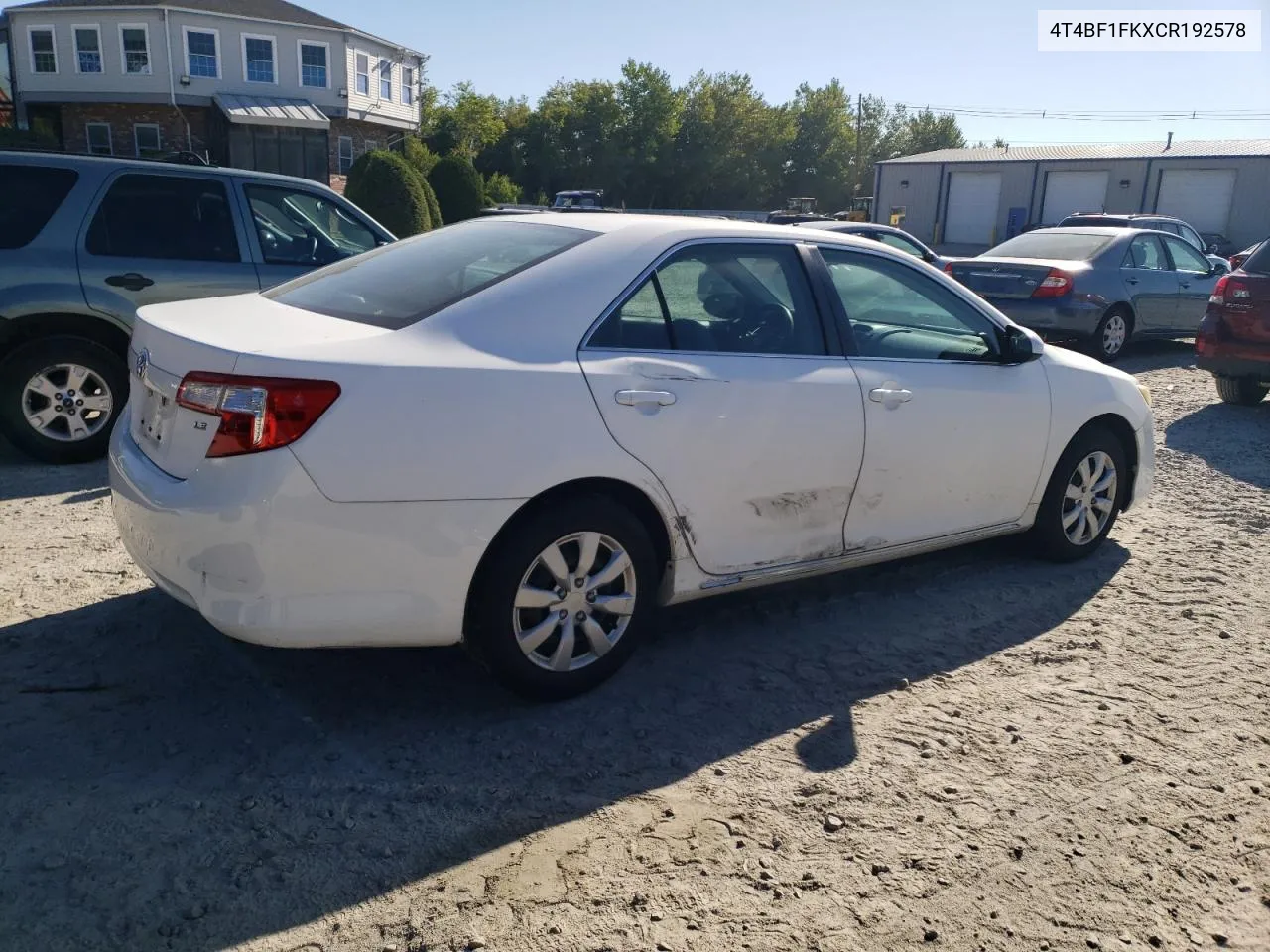 2012 Toyota Camry Base VIN: 4T4BF1FKXCR192578 Lot: 68346164