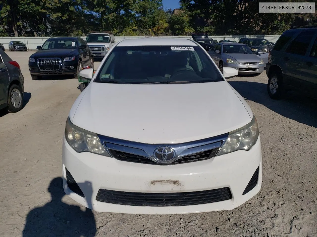 2012 Toyota Camry Base VIN: 4T4BF1FKXCR192578 Lot: 68346164