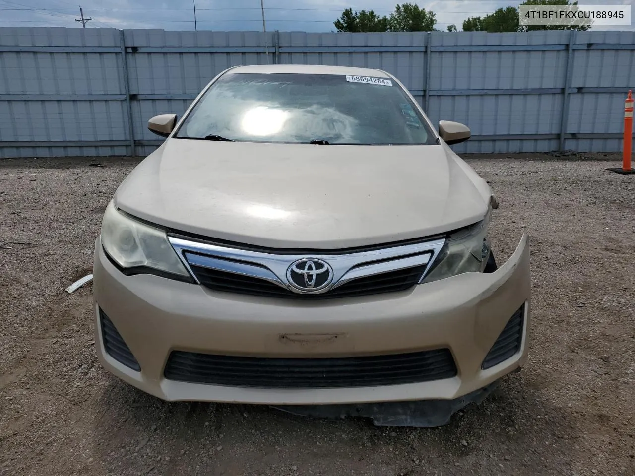 2012 Toyota Camry Base VIN: 4T1BF1FKXCU188945 Lot: 68694284