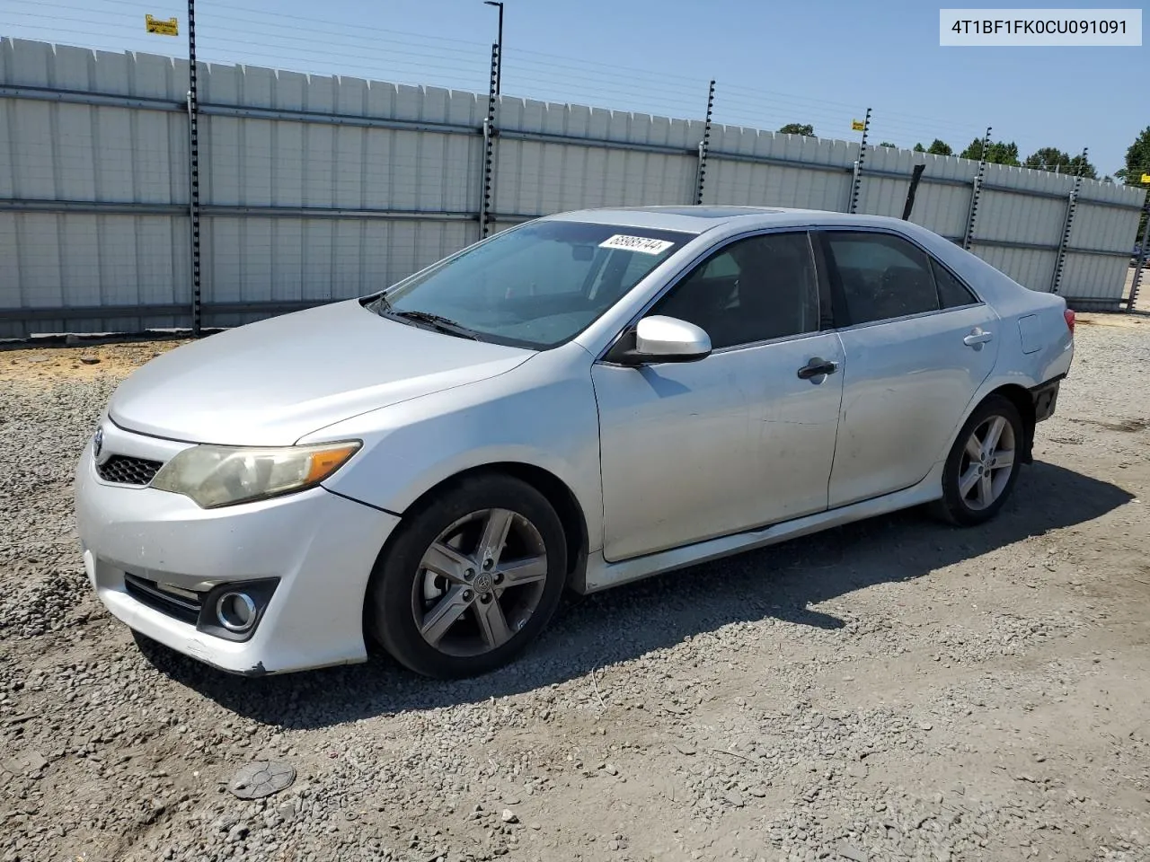 2012 Toyota Camry Base VIN: 4T1BF1FK0CU091091 Lot: 68985744