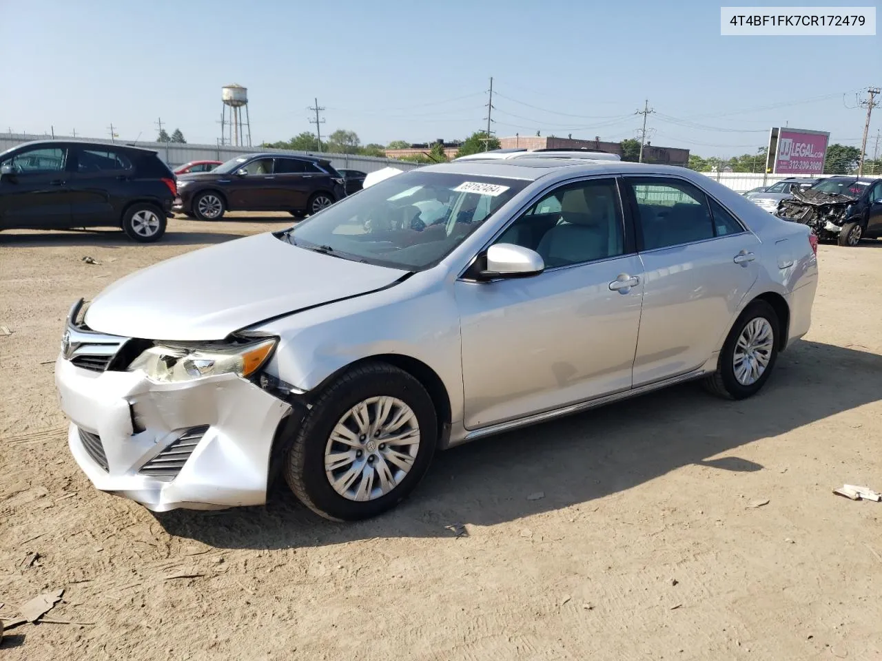 2012 Toyota Camry Base VIN: 4T4BF1FK7CR172479 Lot: 69162464