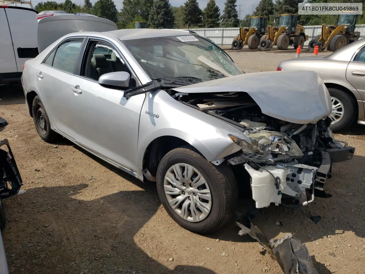 2012 Toyota Camry Hybrid VIN: 4T1BD1FK8CU049869 Lot: 69323164