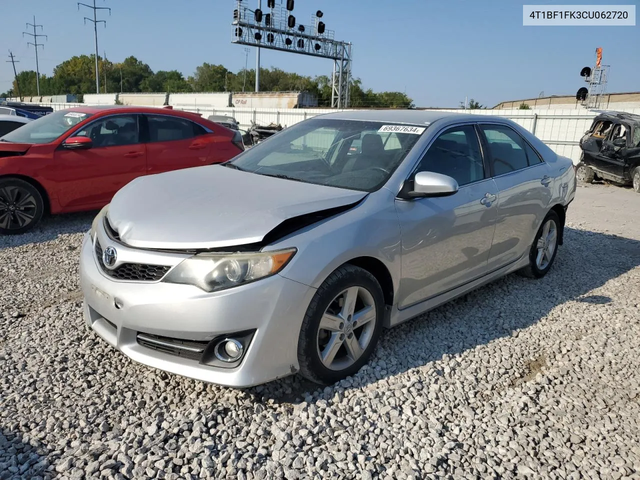 2012 Toyota Camry Base VIN: 4T1BF1FK3CU062720 Lot: 69367634