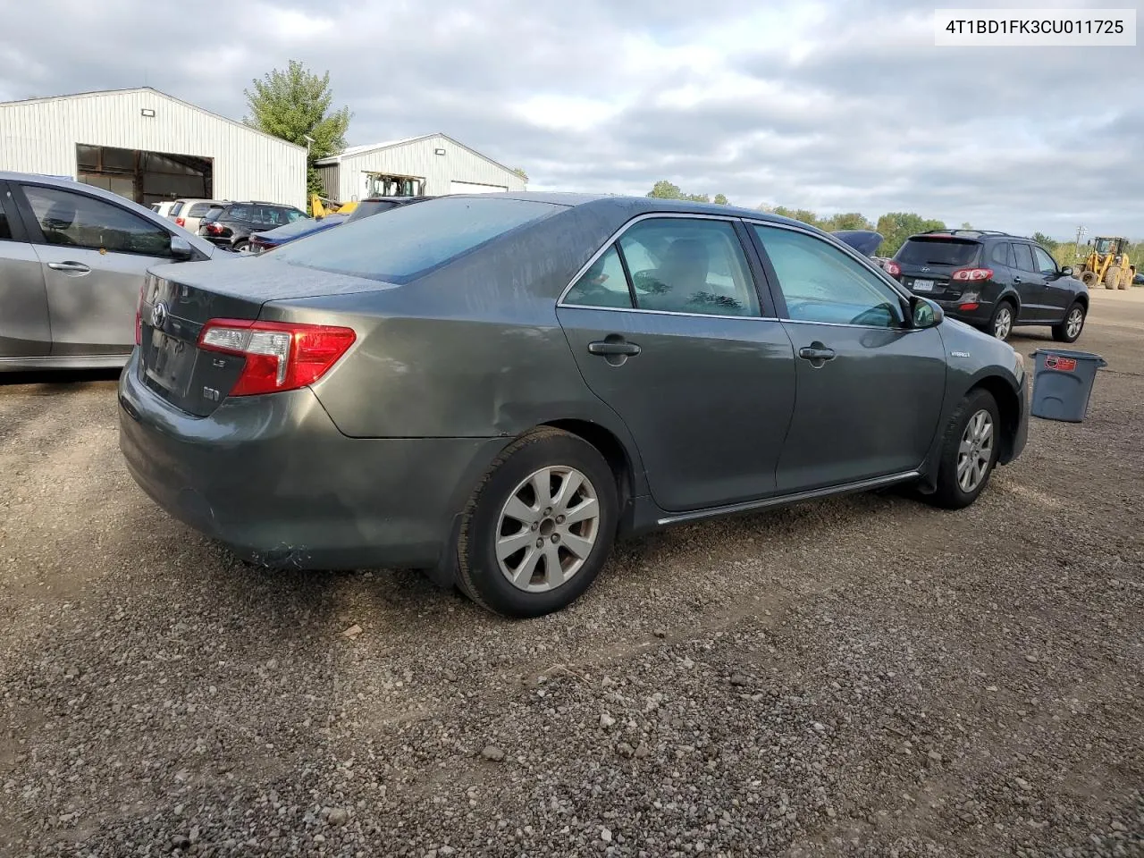 2012 Toyota Camry Hybrid VIN: 4T1BD1FK3CU011725 Lot: 69492014