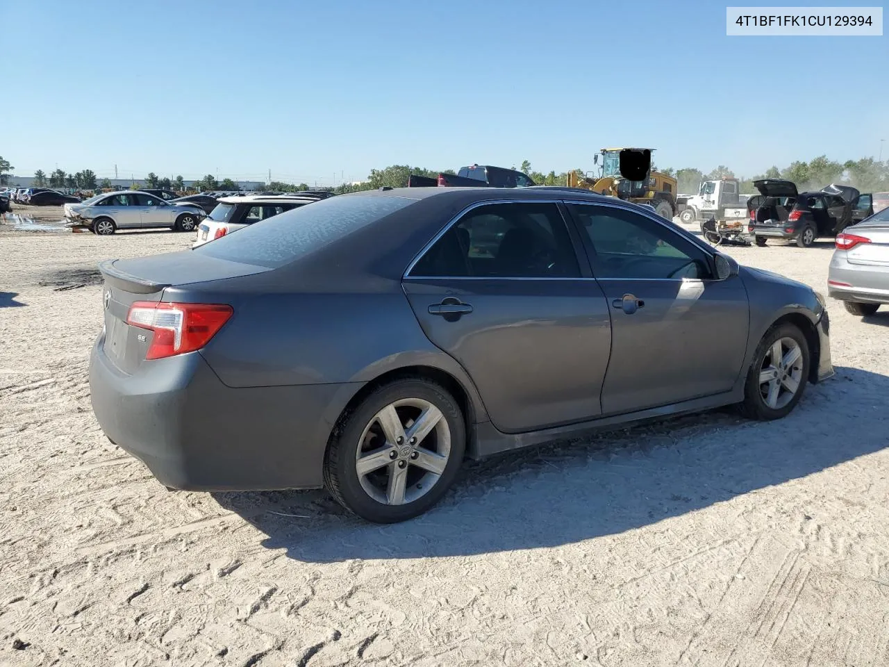 2012 Toyota Camry Base VIN: 4T1BF1FK1CU129394 Lot: 69637354