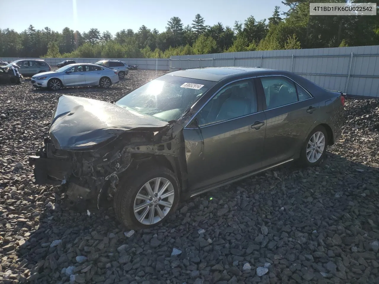 4T1BD1FK6CU022542 2012 Toyota Camry Hybrid