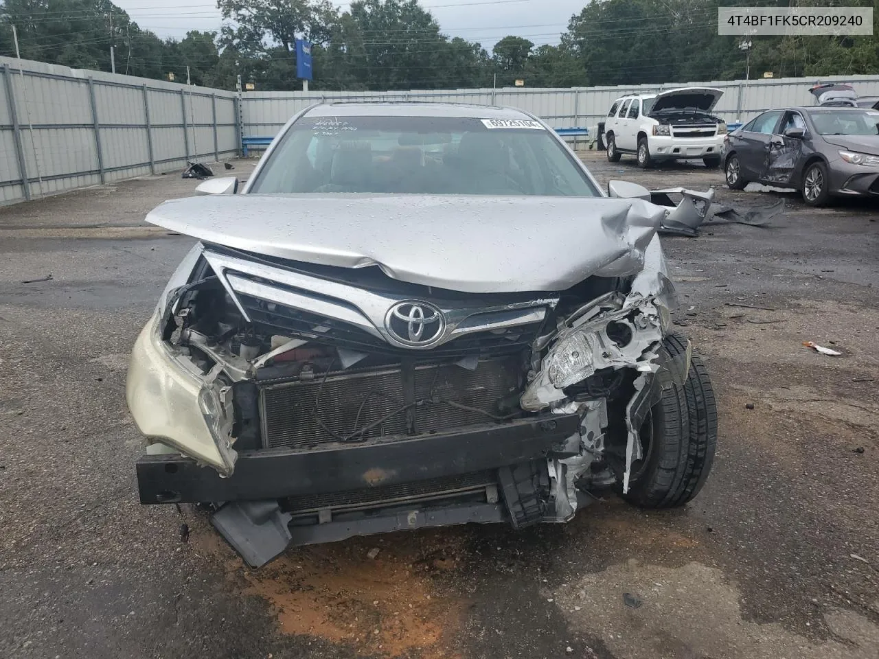 4T4BF1FK5CR209240 2012 Toyota Camry Base