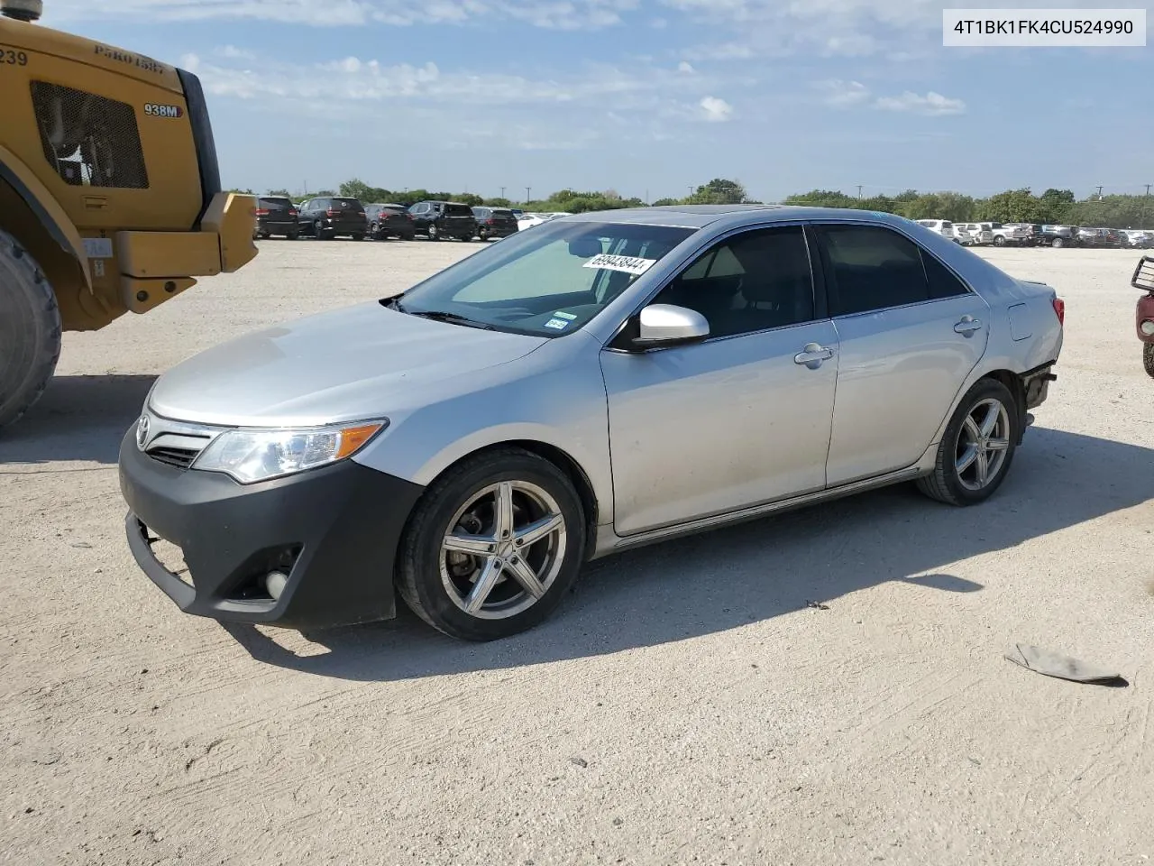 2012 Toyota Camry Se VIN: 4T1BK1FK4CU524990 Lot: 69943844