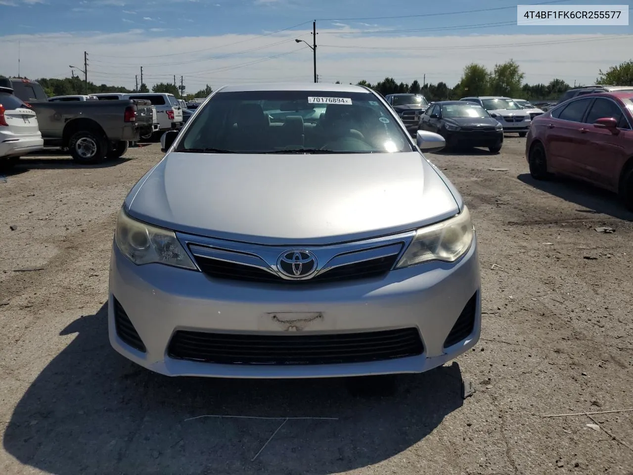 2012 Toyota Camry Base VIN: 4T4BF1FK6CR255577 Lot: 70176894