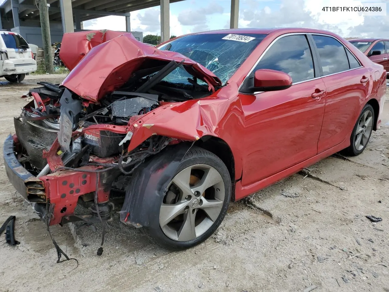 2012 Toyota Camry Base VIN: 4T1BF1FK1CU624386 Lot: 70178934