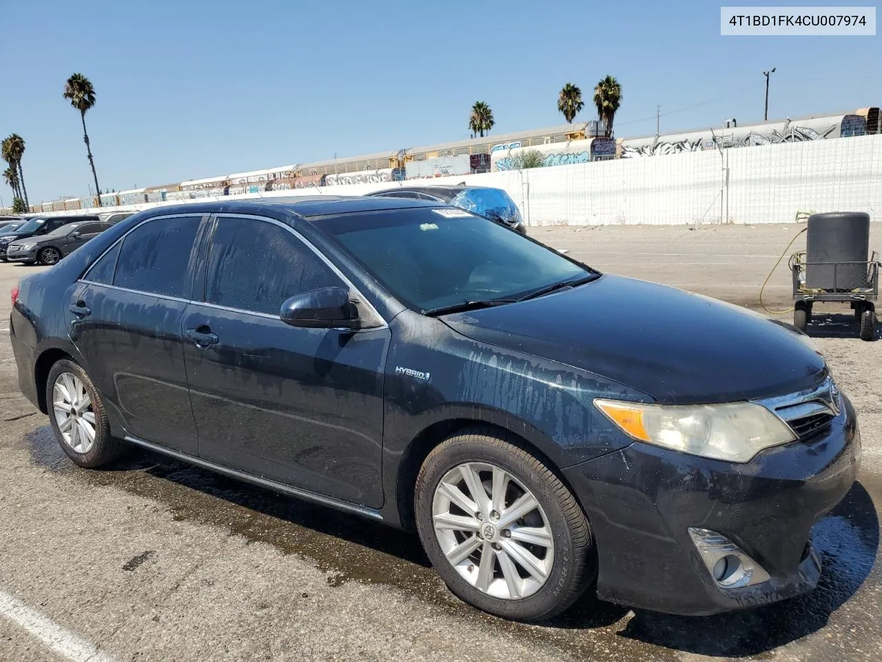 2012 Toyota Camry Hybrid VIN: 4T1BD1FK4CU007974 Lot: 70212224