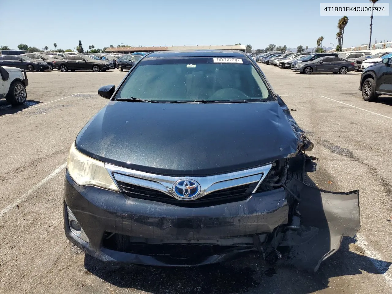 2012 Toyota Camry Hybrid VIN: 4T1BD1FK4CU007974 Lot: 70212224