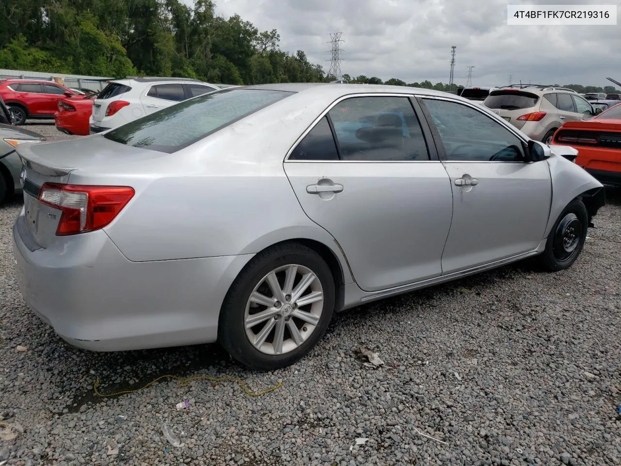 2012 Toyota Camry Base VIN: 4T4BF1FK7CR219316 Lot: 70300344