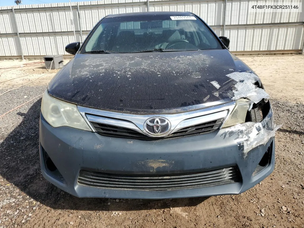 2012 Toyota Camry Base VIN: 4T4BF1FK3CR251146 Lot: 70489944