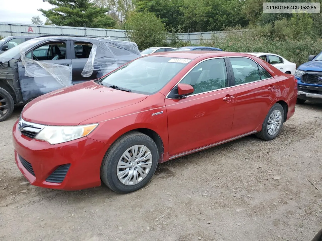 2012 Toyota Camry Hybrid VIN: 4T1BD1FK4CU053286 Lot: 70604054