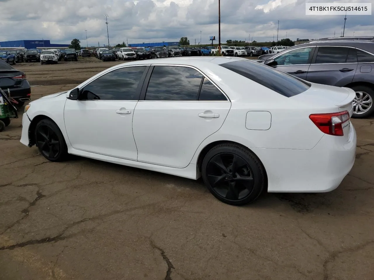 2012 Toyota Camry Se VIN: 4T1BK1FK5CU514615 Lot: 70631444