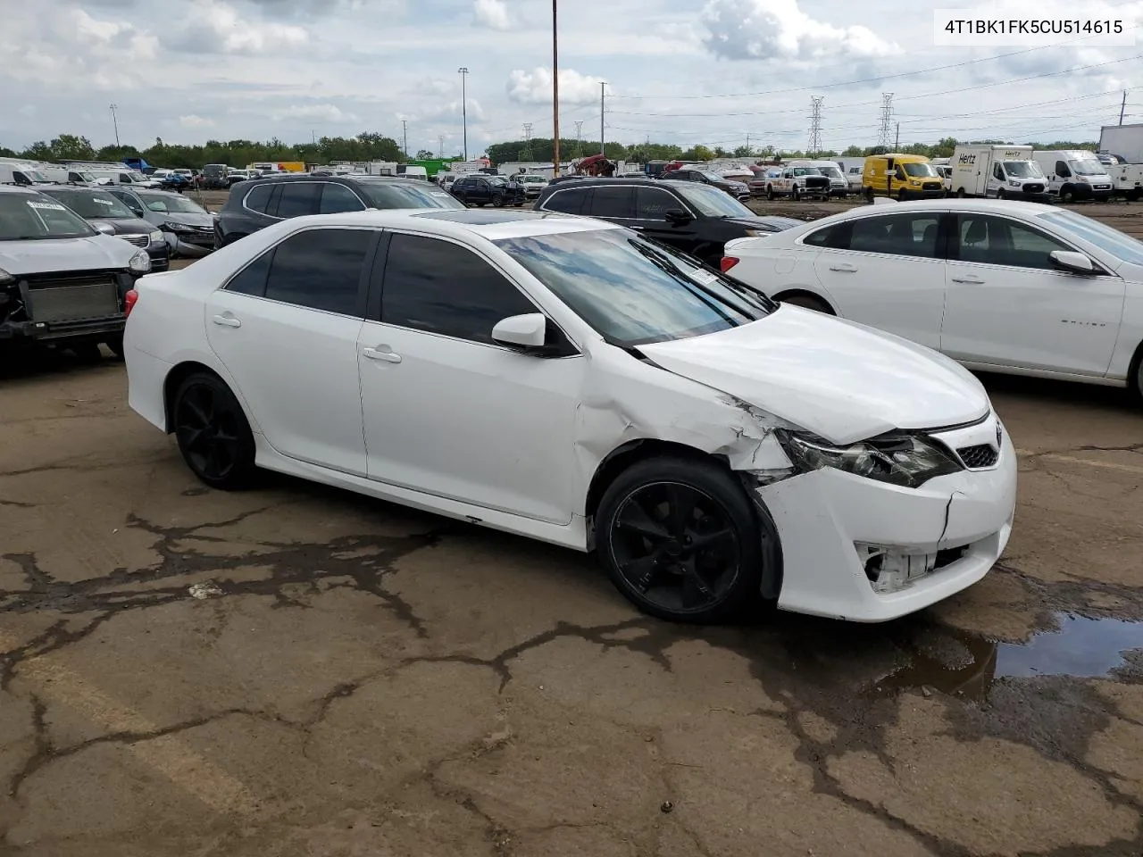 2012 Toyota Camry Se VIN: 4T1BK1FK5CU514615 Lot: 70631444