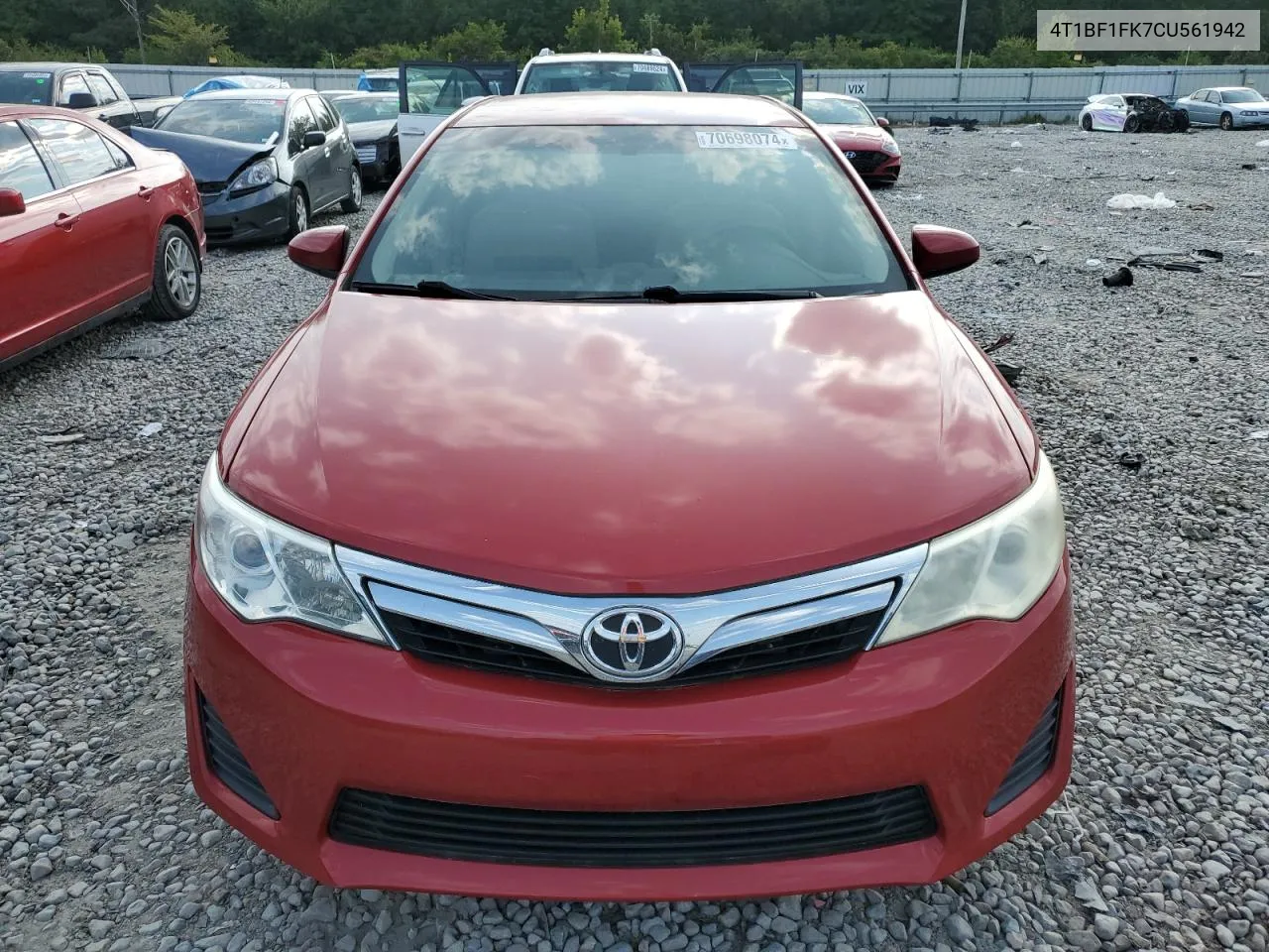 2012 Toyota Camry Base VIN: 4T1BF1FK7CU561942 Lot: 70698074