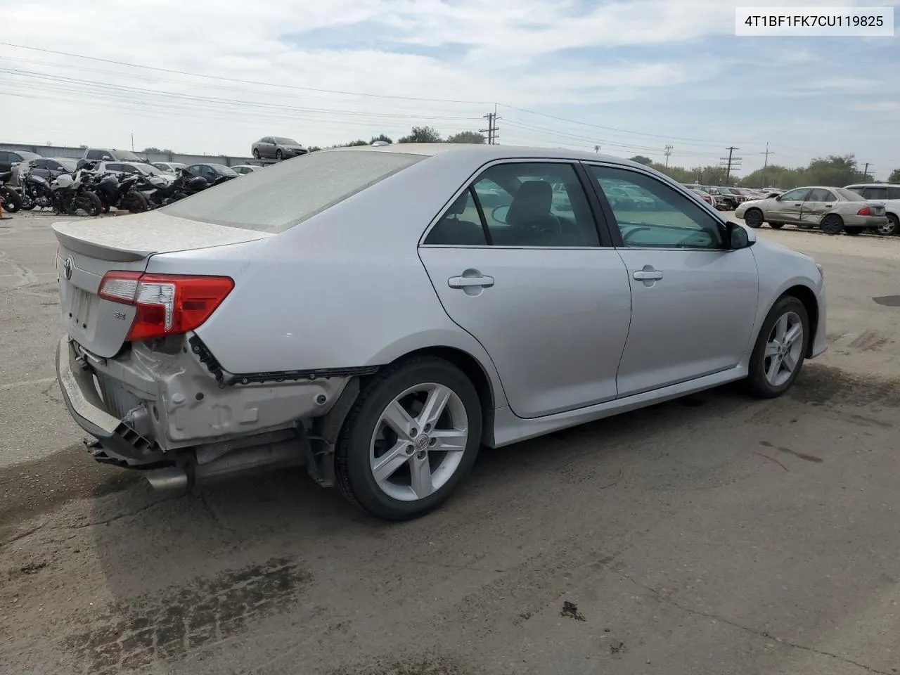 2012 Toyota Camry Base VIN: 4T1BF1FK7CU119825 Lot: 70757514