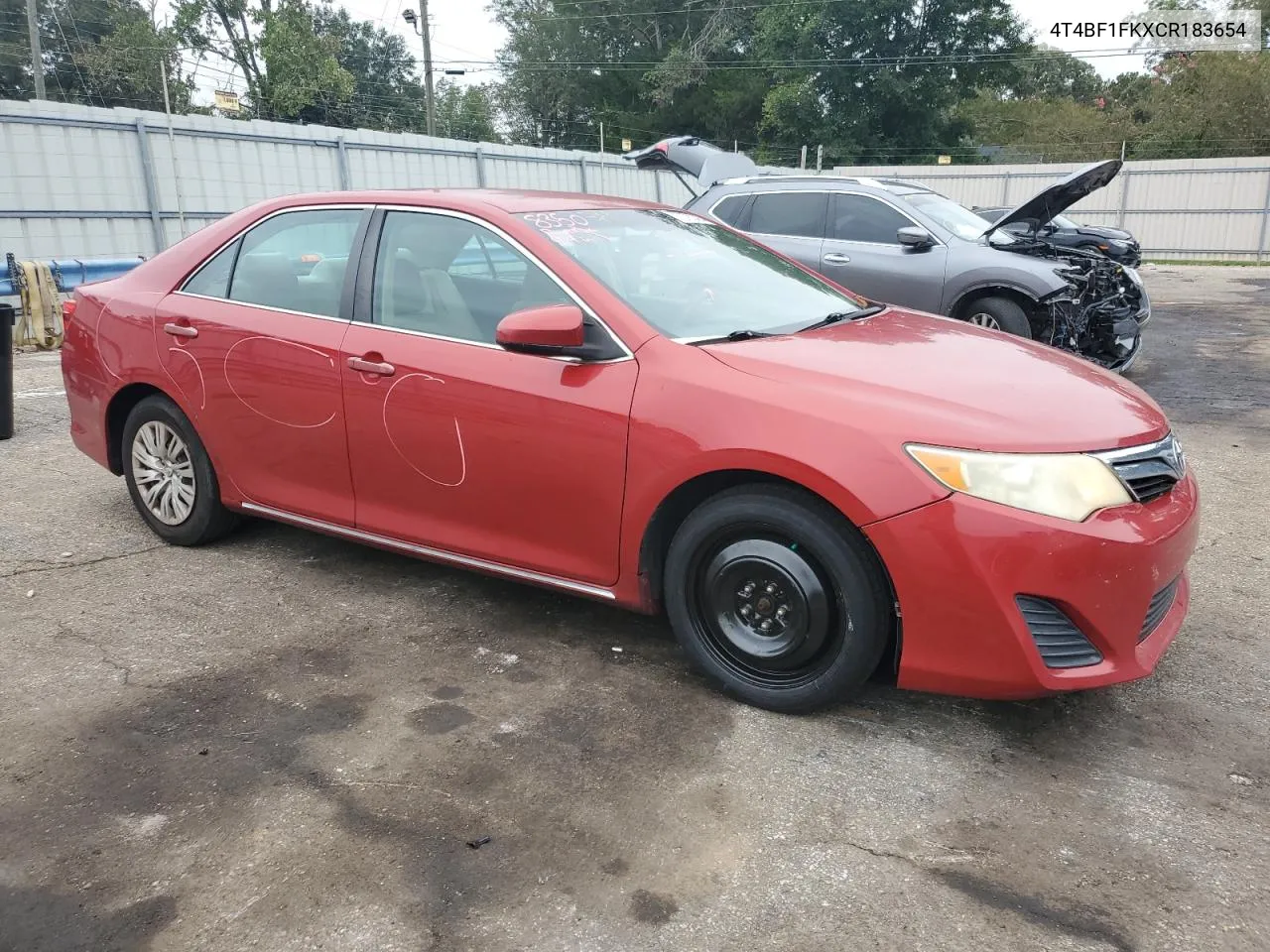 2012 Toyota Camry Base VIN: 4T4BF1FKXCR183654 Lot: 70782464