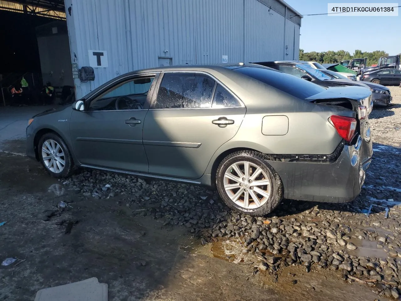 2012 Toyota Camry Hybrid VIN: 4T1BD1FK0CU061384 Lot: 70875124