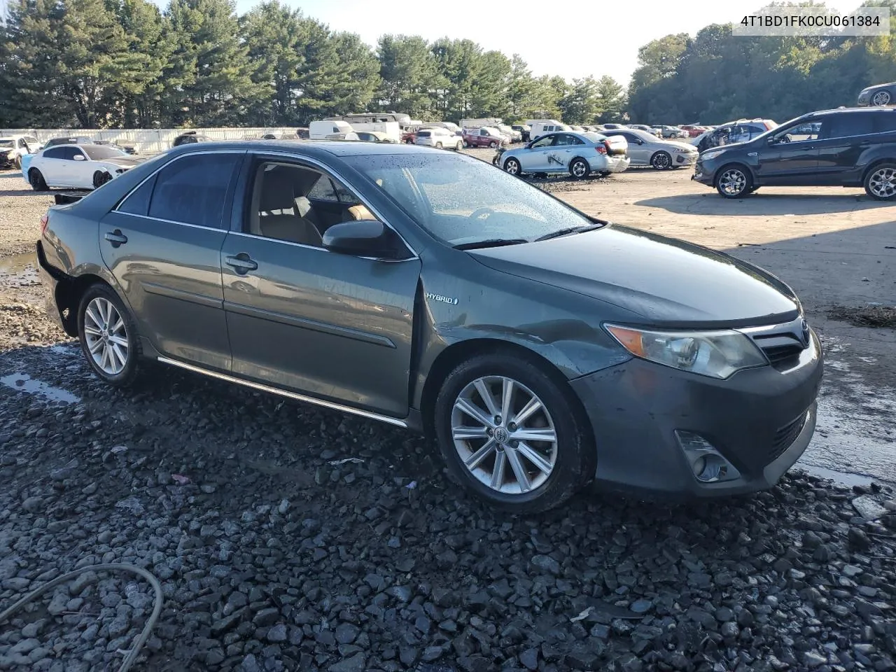 4T1BD1FK0CU061384 2012 Toyota Camry Hybrid