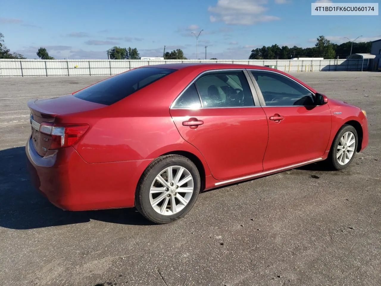 2012 Toyota Camry Hybrid VIN: 4T1BD1FK6CU060174 Lot: 70960004