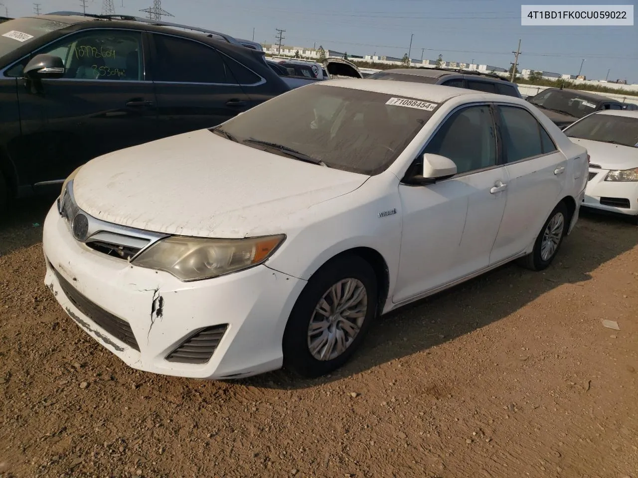 2012 Toyota Camry Hybrid VIN: 4T1BD1FK0CU059022 Lot: 71088454