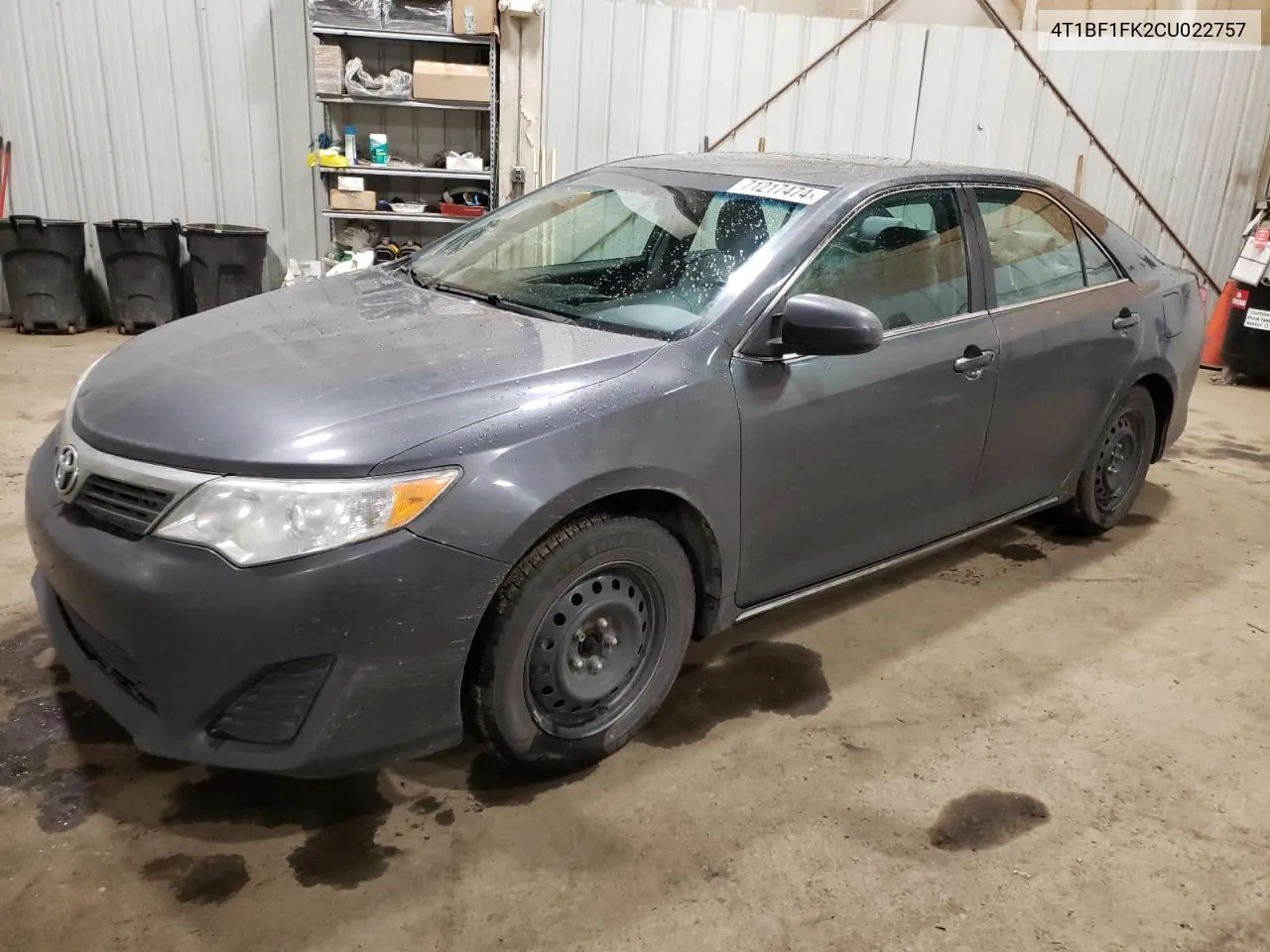 2012 Toyota Camry Base VIN: 4T1BF1FK2CU022757 Lot: 71217474