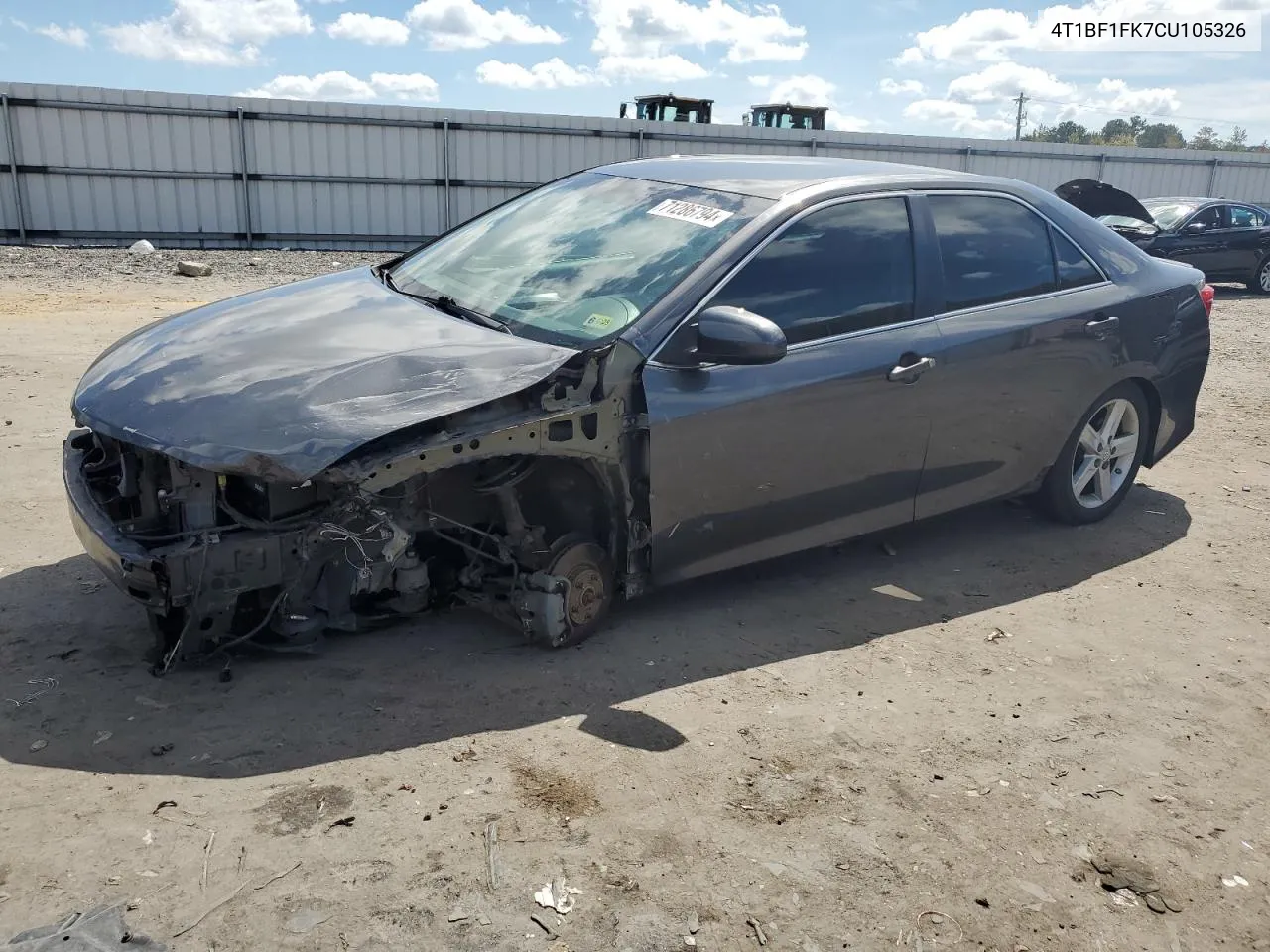 2012 Toyota Camry Base VIN: 4T1BF1FK7CU105326 Lot: 71286794