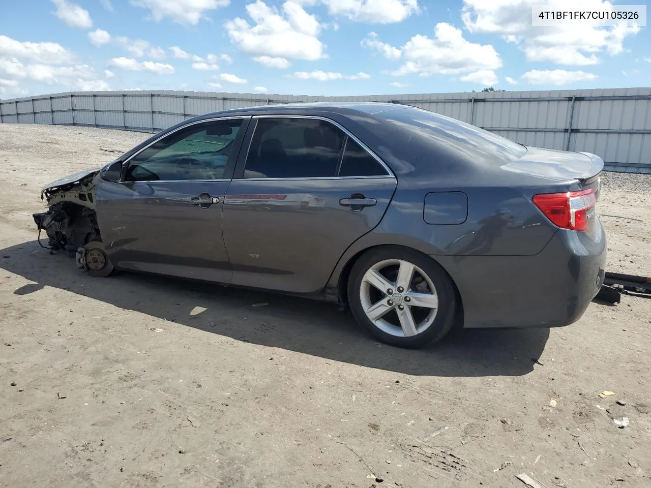 2012 Toyota Camry Base VIN: 4T1BF1FK7CU105326 Lot: 71286794