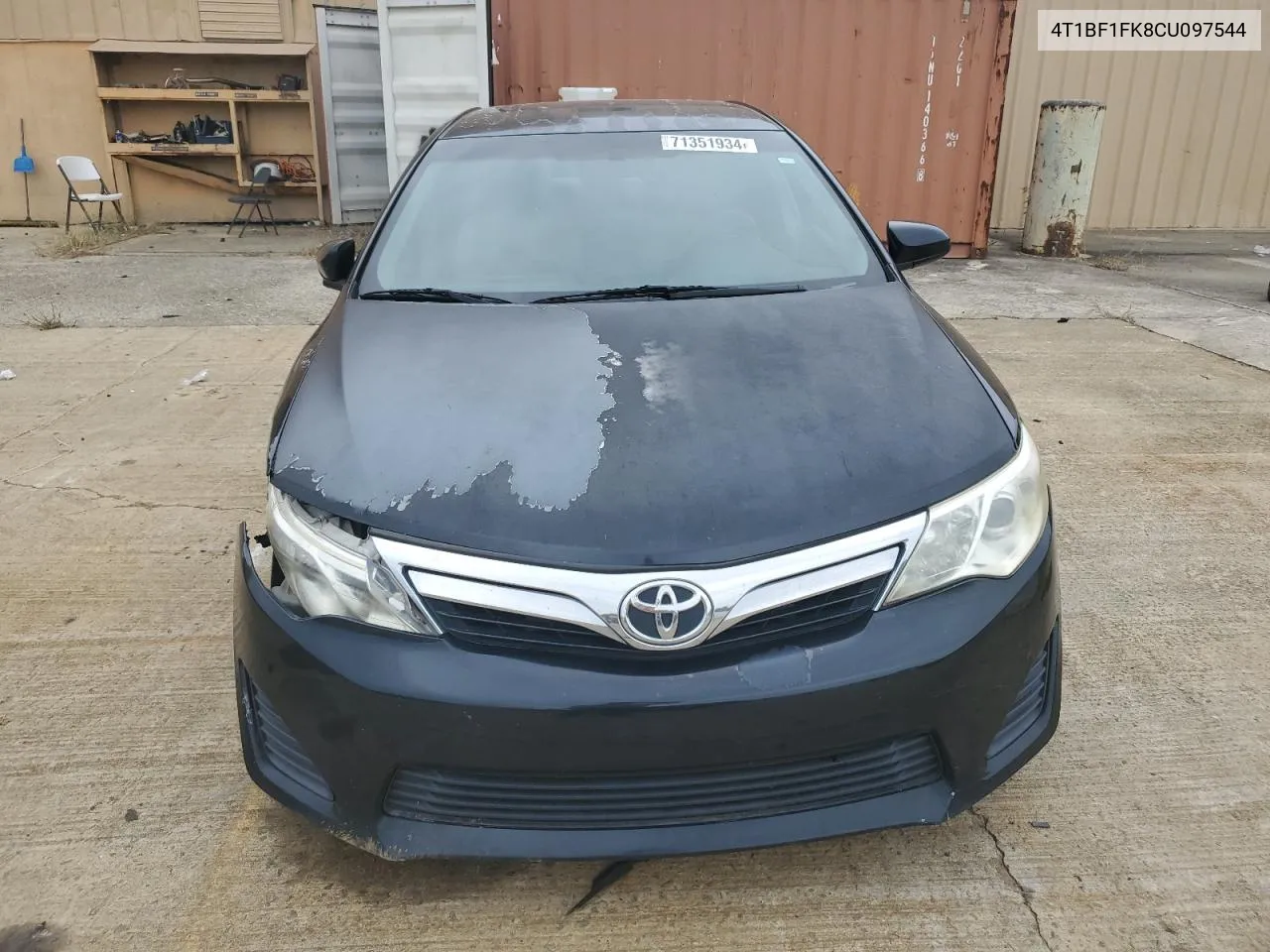 2012 Toyota Camry Base VIN: 4T1BF1FK8CU097544 Lot: 71351934