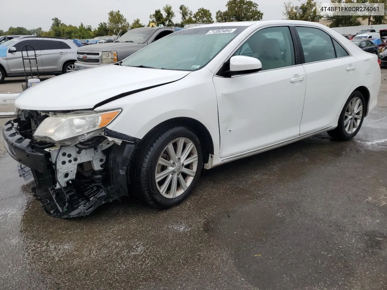 2012 Toyota Camry Base VIN: 4T4BF1FK0CR274061 Lot: 71352484